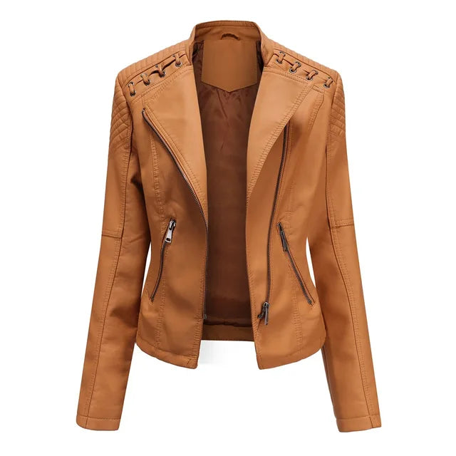 Smooth leather jacket