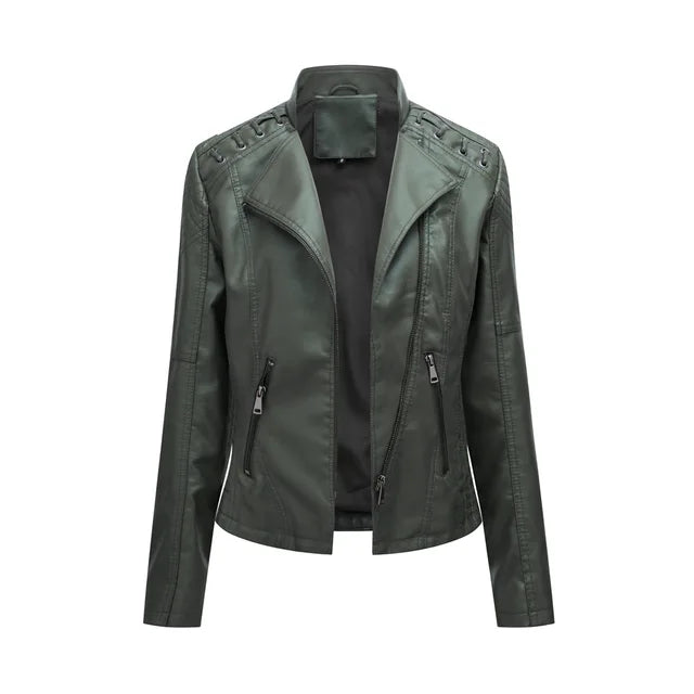 Smooth leather jacket