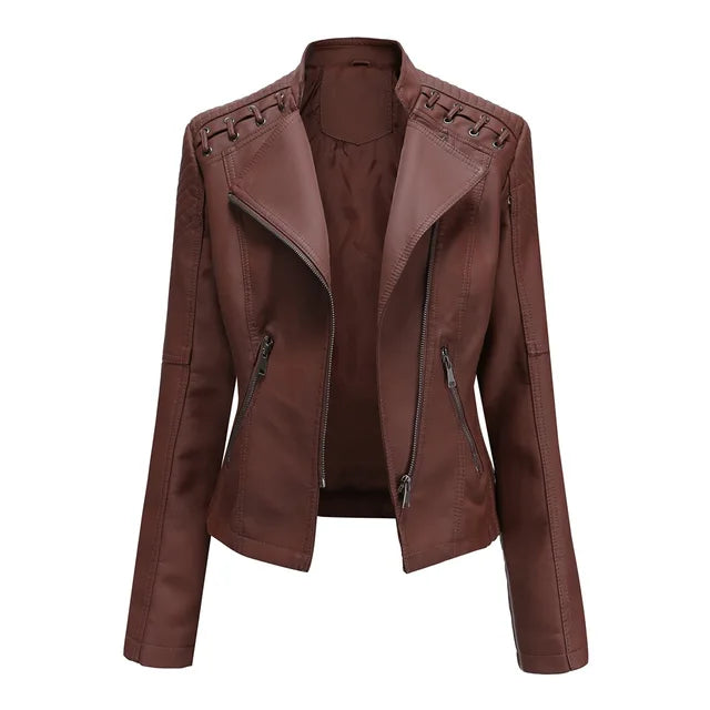 Smooth leather jacket