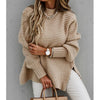 Split knitted jumper