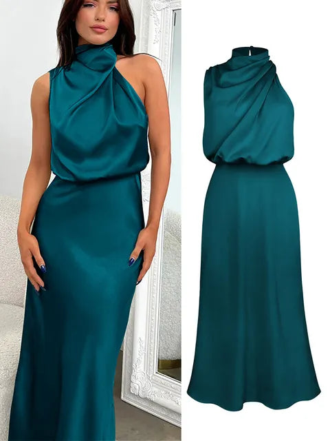 Elegant satin dress