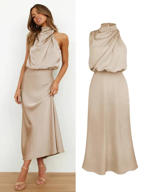 Elegant satin dress