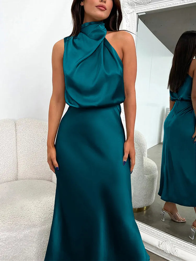 Elegant satin dress