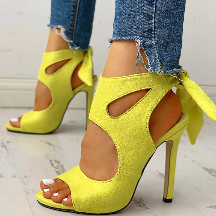 Women's - Stylish Buckle Me In Heel Sandal - Elegant Design - Comfortable Fit - Trendy Summer Footwear
