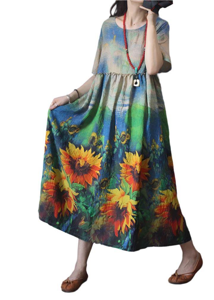 Women's - Lightweight Dress - Comfortable Fabric - Minimalist Style - Perfect for Everyday Casual Wear