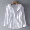 Women's - Breathable Linen Shirt - Lightweight & Stylish - Perfect for Warm Weather - Comfortable Fashion Essential