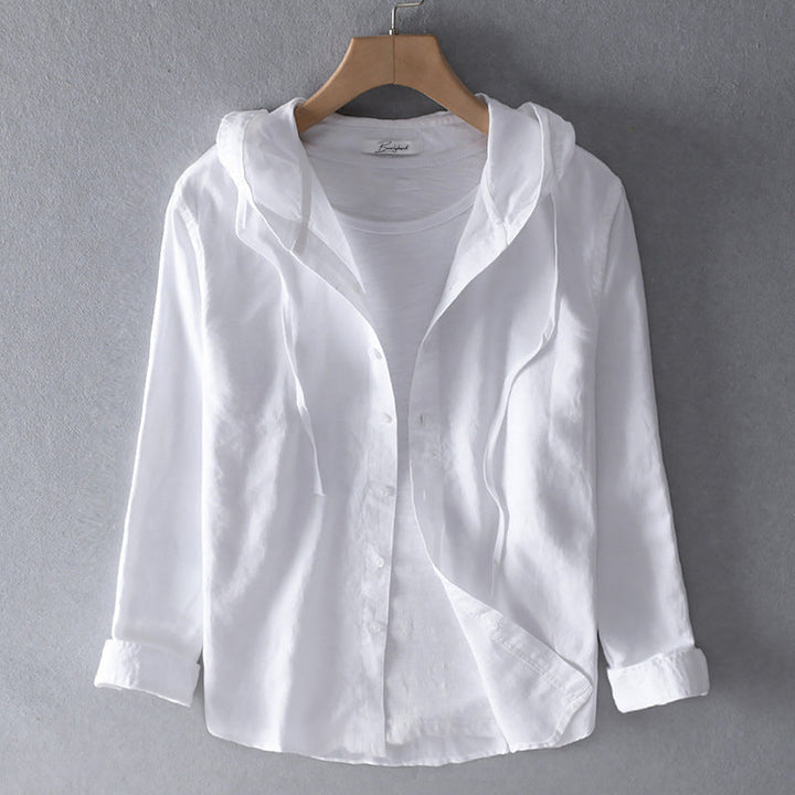 Women's - Breathable Linen Shirt - Lightweight & Stylish - Perfect for Warm Weather - Comfortable Fashion Essential