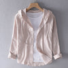 Women's - Breathable Linen Shirt - Lightweight & Stylish - Perfect for Warm Weather - Comfortable Fashion Essential