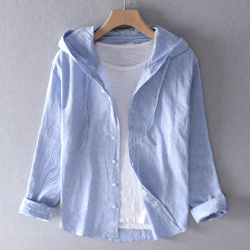 Women's - Breathable Linen Shirt - Lightweight & Stylish - Perfect for Warm Weather - Comfortable Fashion Essential