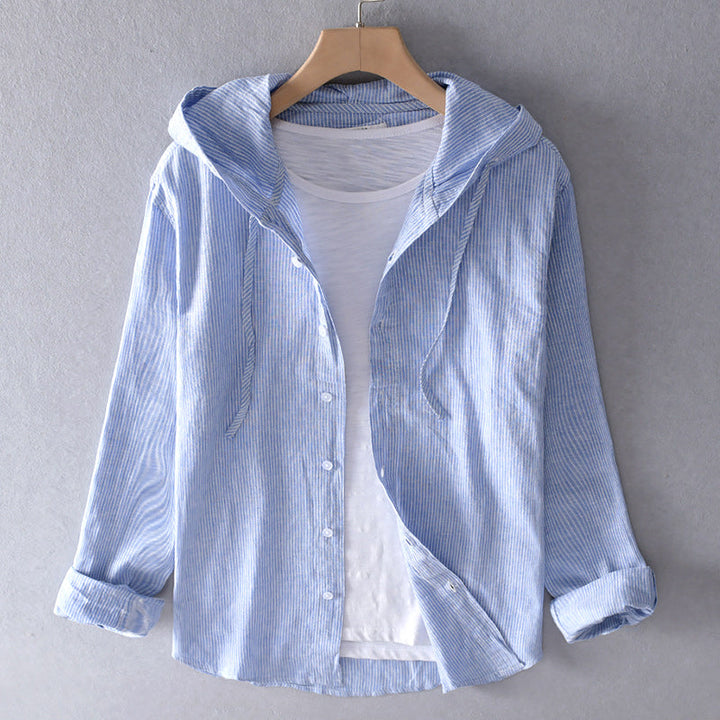 Women's - Breathable Linen Shirt - Lightweight & Stylish - Perfect for Warm Weather - Comfortable Fashion Essential