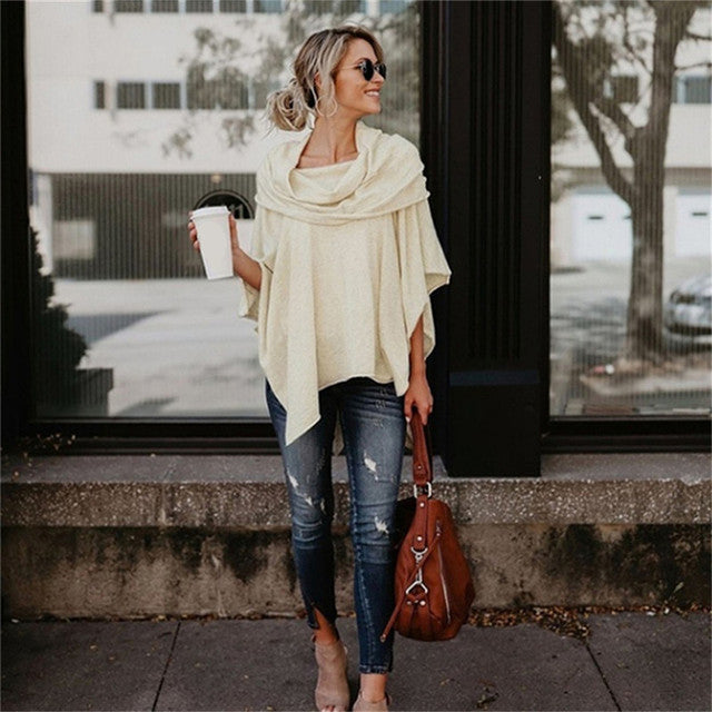 Elegant long-sleeved blouse