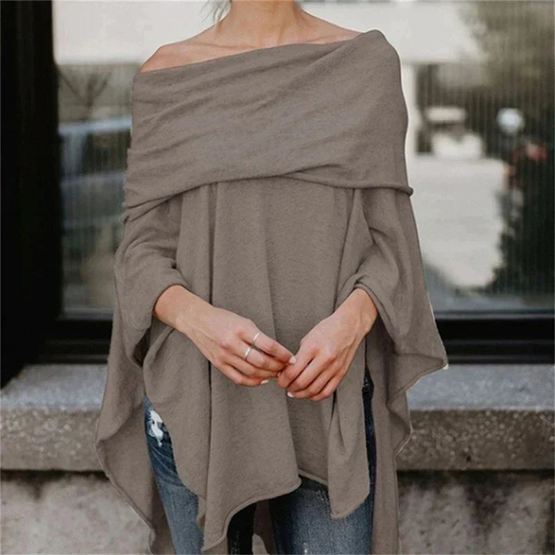 Elegant long-sleeved blouse