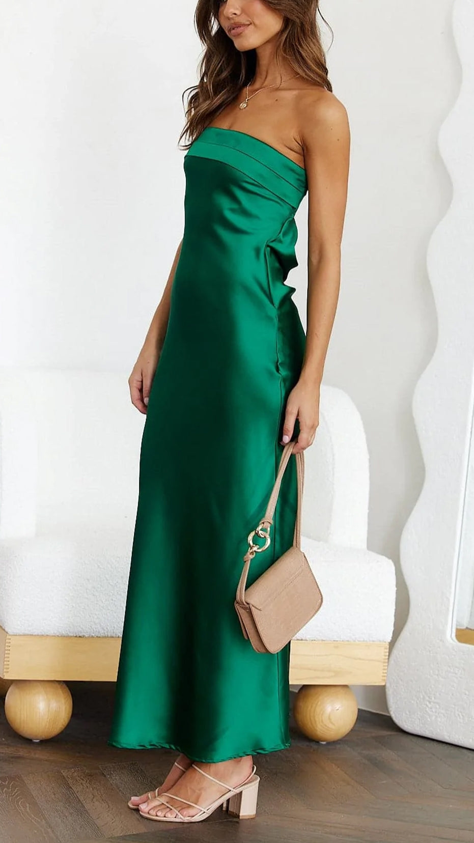 Elegant satin dress