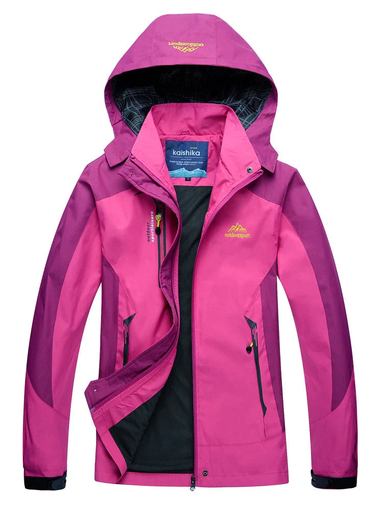 Women's - Windbreaker Jacket - Hooded & Waterproof