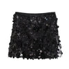 Glamour in Motion: Mini sequin skirt 2024 for women