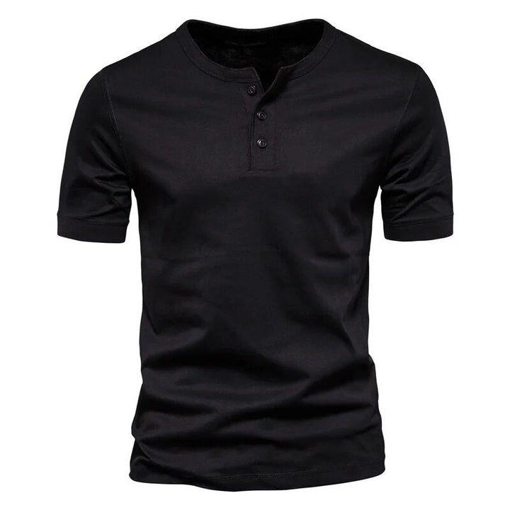 Stylish Cotton Men's Collar T-shirt