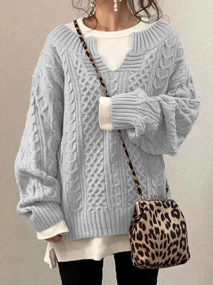 Fashionable knitted jumper for women