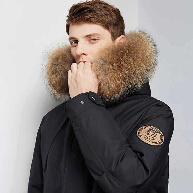 Men's - Down Jacket - Insulated Winter Coat - Warm & Stylish for Cold Weather