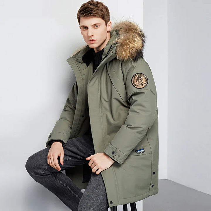 Men's - Down Jacket - Insulated Winter Coat - Warm & Stylish for Cold Weather