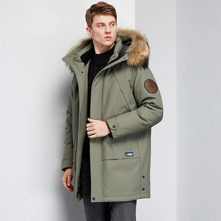 Men's - Down Jacket - Insulated Winter Coat - Warm & Stylish for Cold Weather
