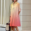 Ladies' shirt dress with colour gradient