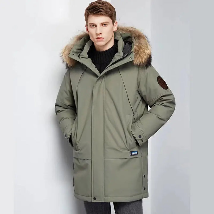 Men's - Down Jacket - Insulated Winter Coat - Warm & Stylish for Cold Weather
