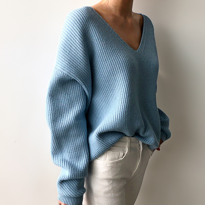 AMBROISÉ COUTURE JUMPER IN SOFT LAYERED KNIT