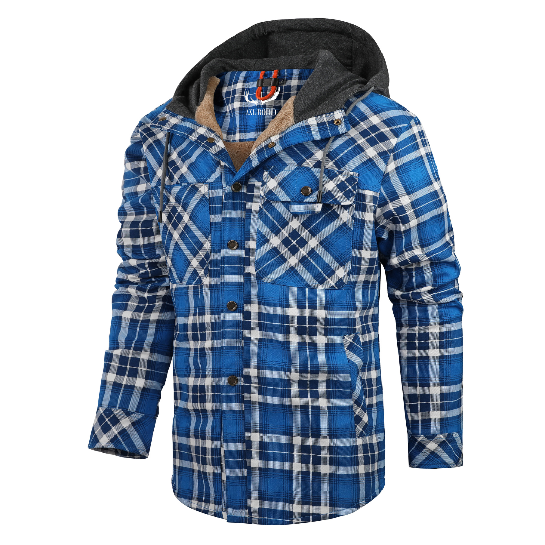 Men's - Lumberjack Hoodie - Cosy Flannel Material - Stylish Casual Wear for All Seasons