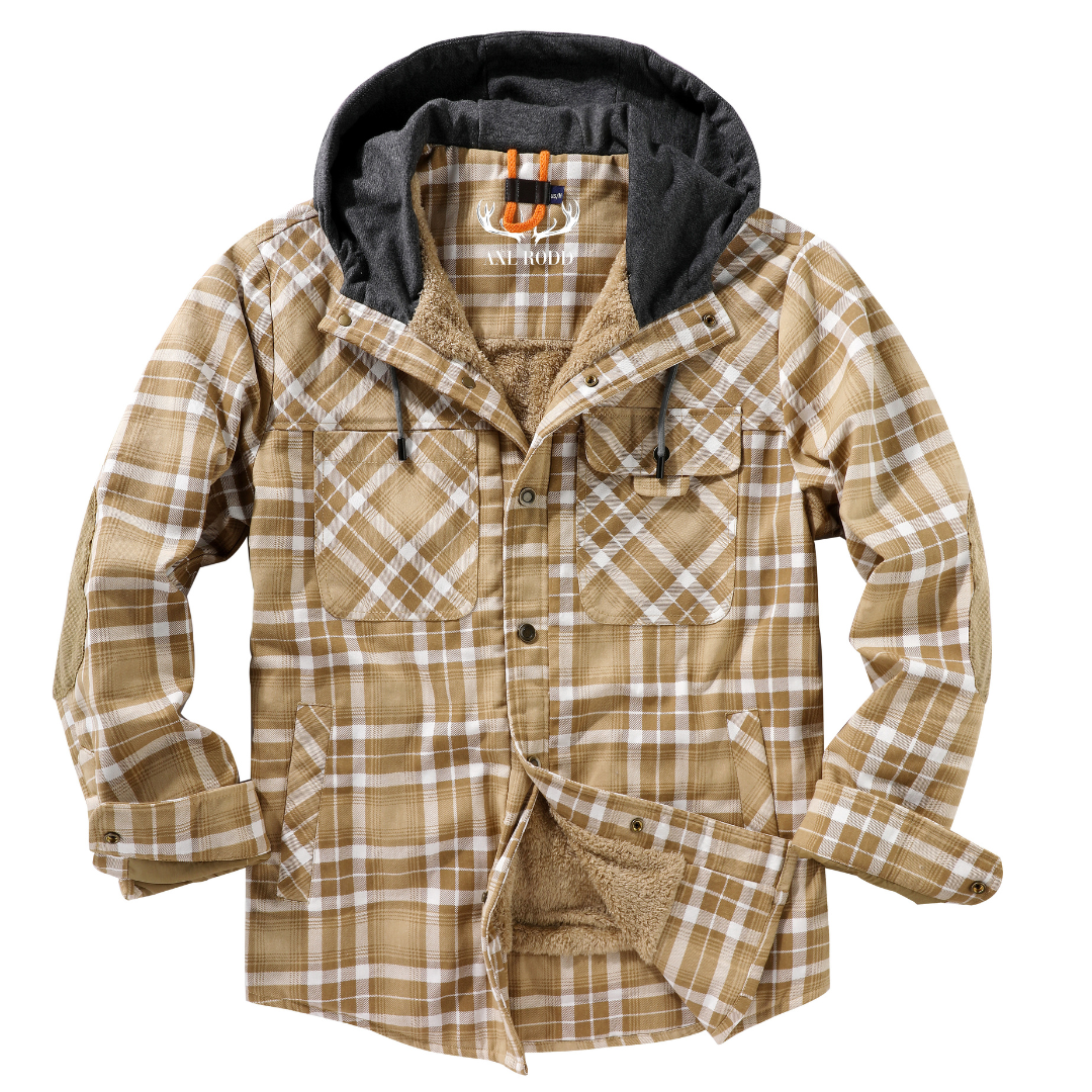Men's - Lumberjack Hoodie - Cosy Flannel Material - Stylish Casual Wear for All Seasons