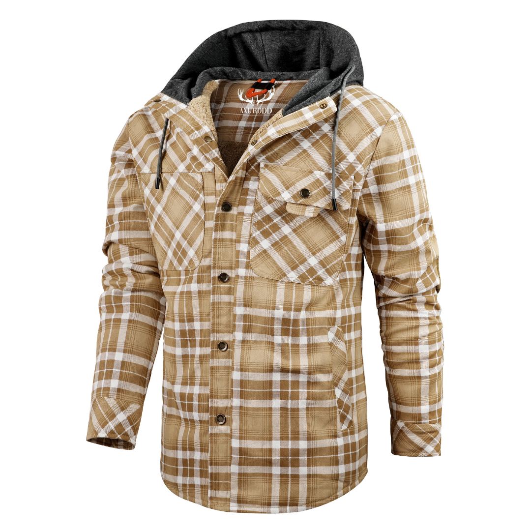 Men's - Lumberjack Hoodie - Cosy Flannel Material - Stylish Casual Wear for All Seasons