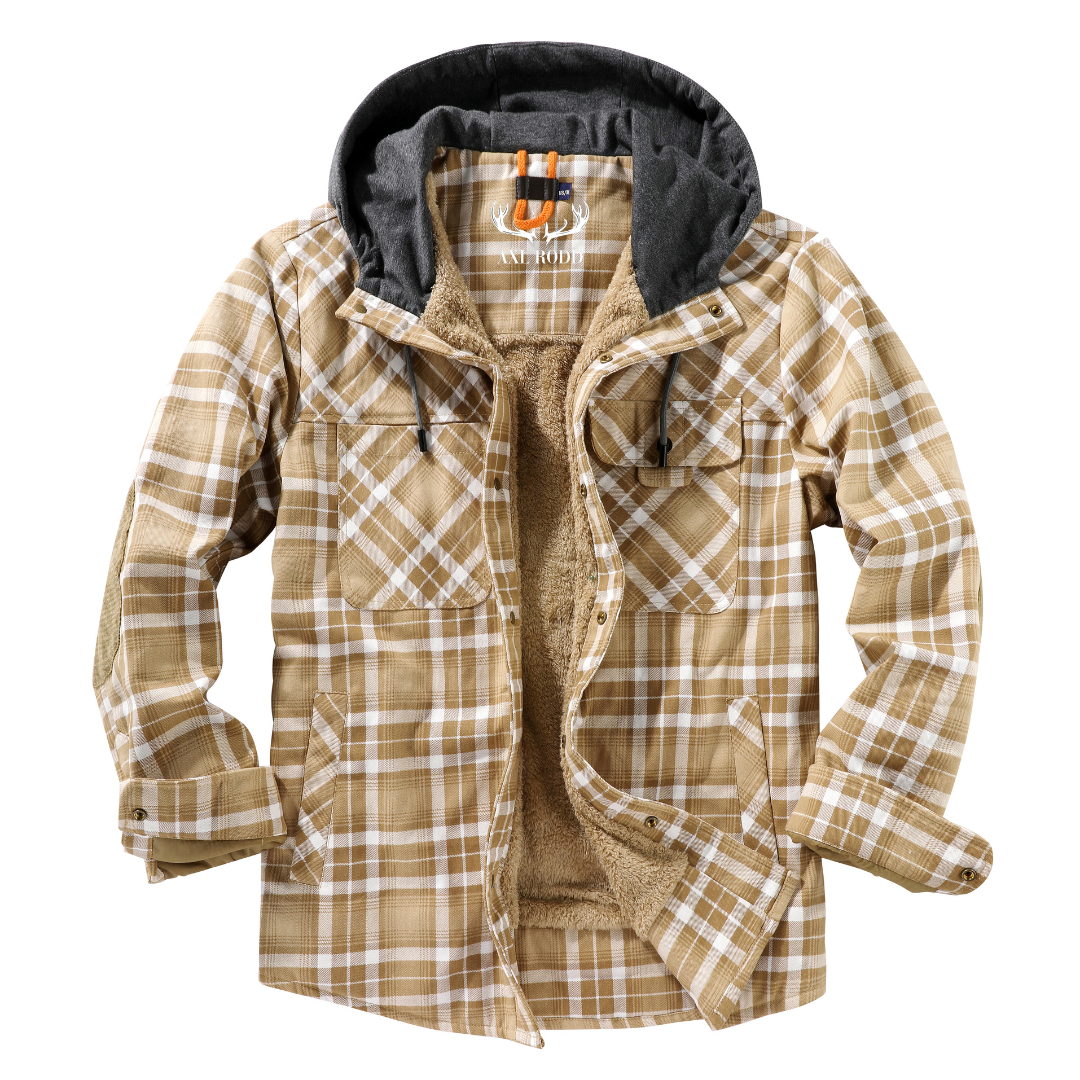 Men's - Lumberjack Hoodie - Cosy Flannel Material - Stylish Casual Wear for All Seasons