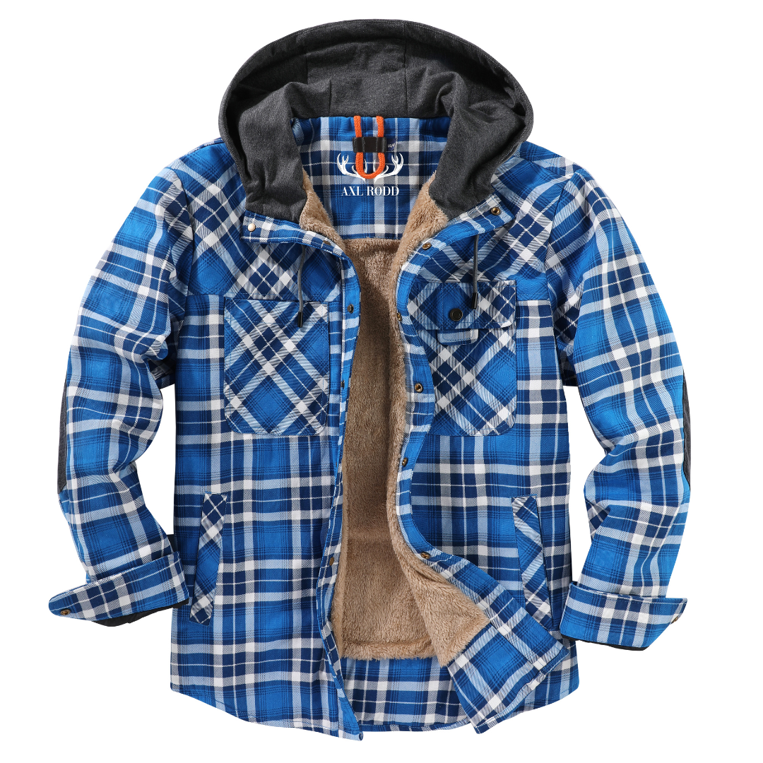 Men's - Lumberjack Hoodie - Cosy Flannel Material - Stylish Casual Wear for All Seasons