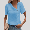 Women's - Elegant Shirt - Lightweight & Breezy Fabric - Casual Chic Style Perfect for Summer Outings