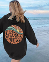 Stylish hoodie "Forever on the hunt for sunsets"