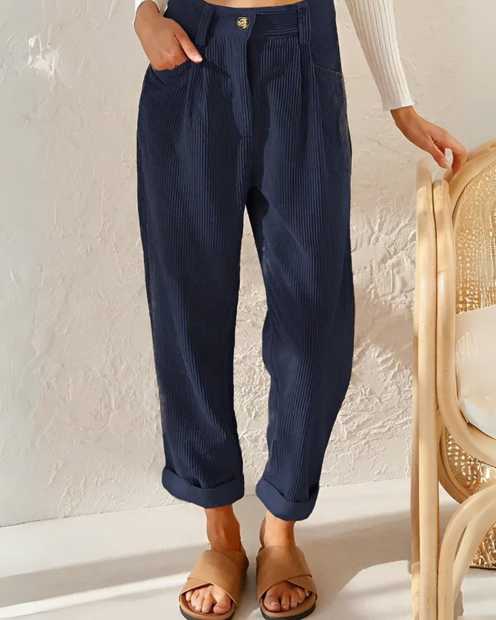 Comfortable corduroy trousers