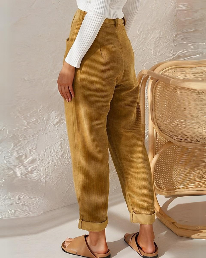 Comfortable corduroy trousers