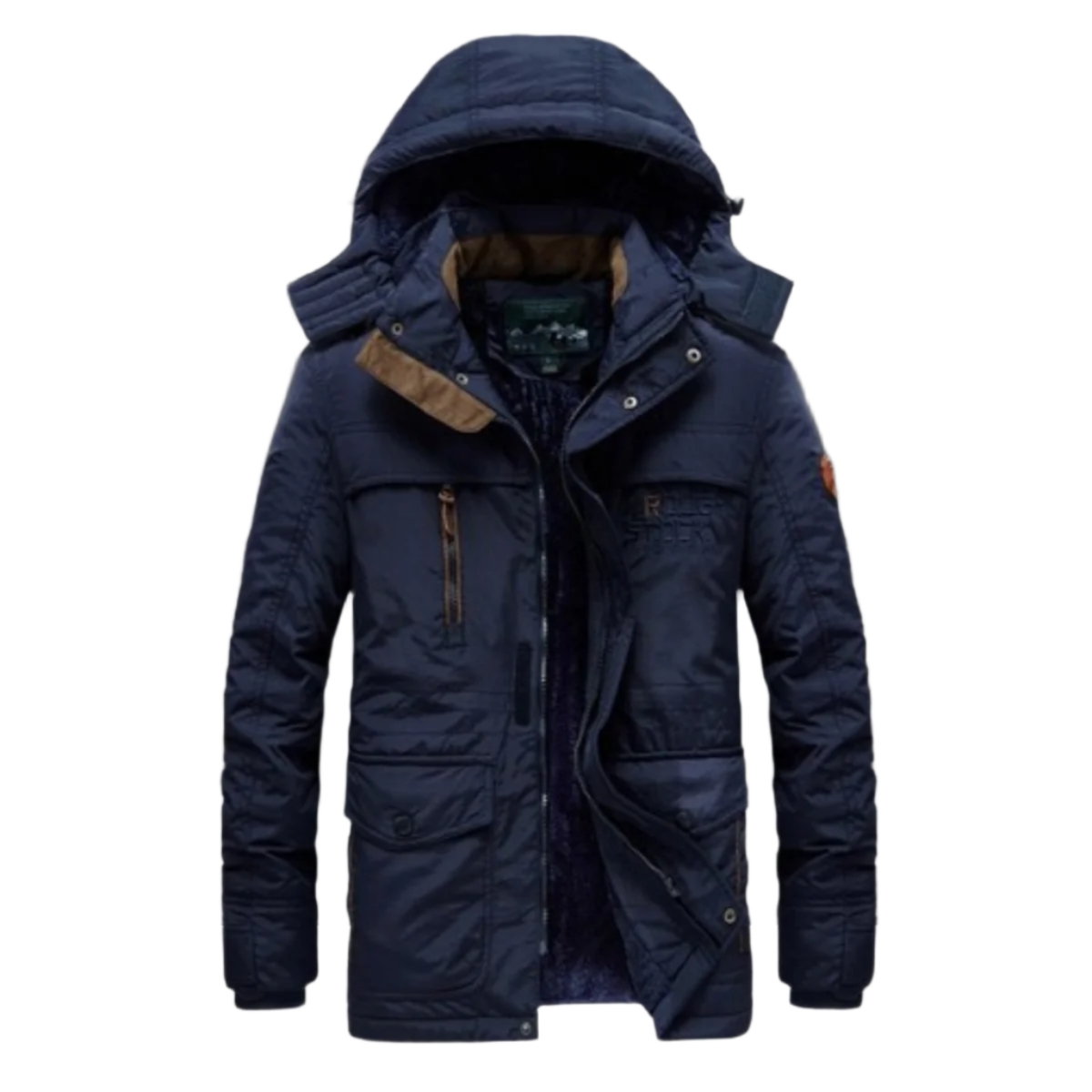Men's - Heavy-Duty Winter Parka - Fleece Lining - Warm & Waterproof - Extreme Cold Weather Protection Jacket