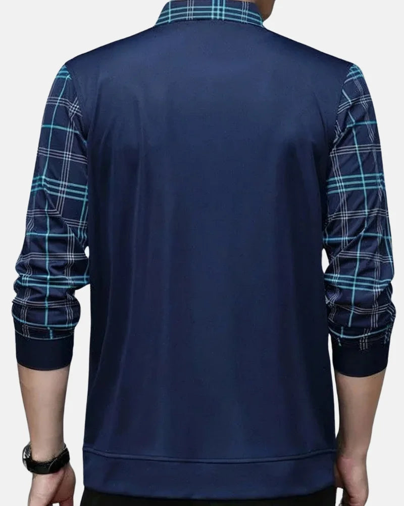 Men - Polo Shirt - Long Sleeve - Cotton Blend