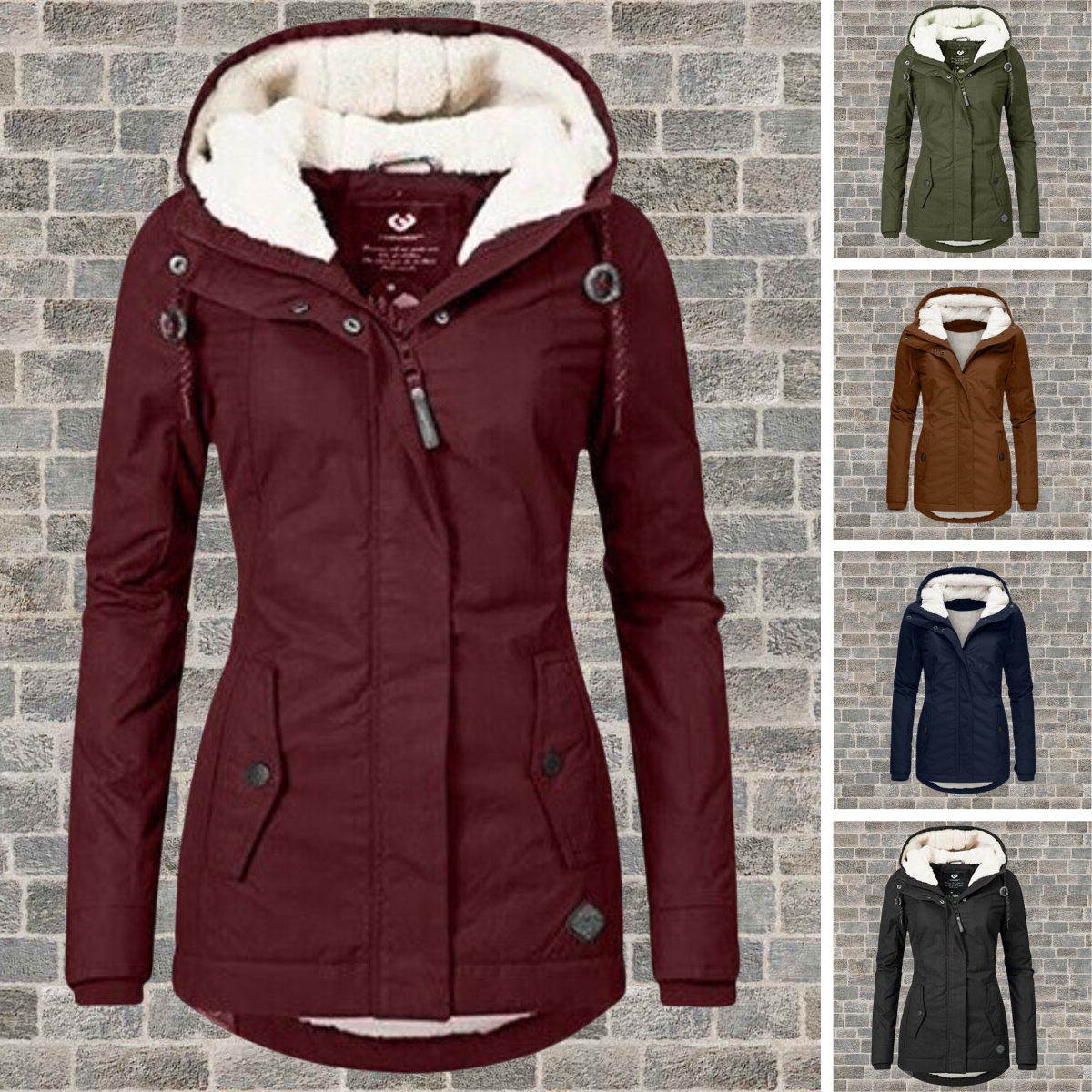 Johanna | Warm cotton sherpa jacket