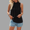 Pleated blouse ladies sleeveless