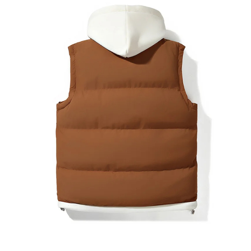 Men's - Soft Shell Hooded Puffer Gilet - Breathable Material - Lightweight & Stylish Outerwear