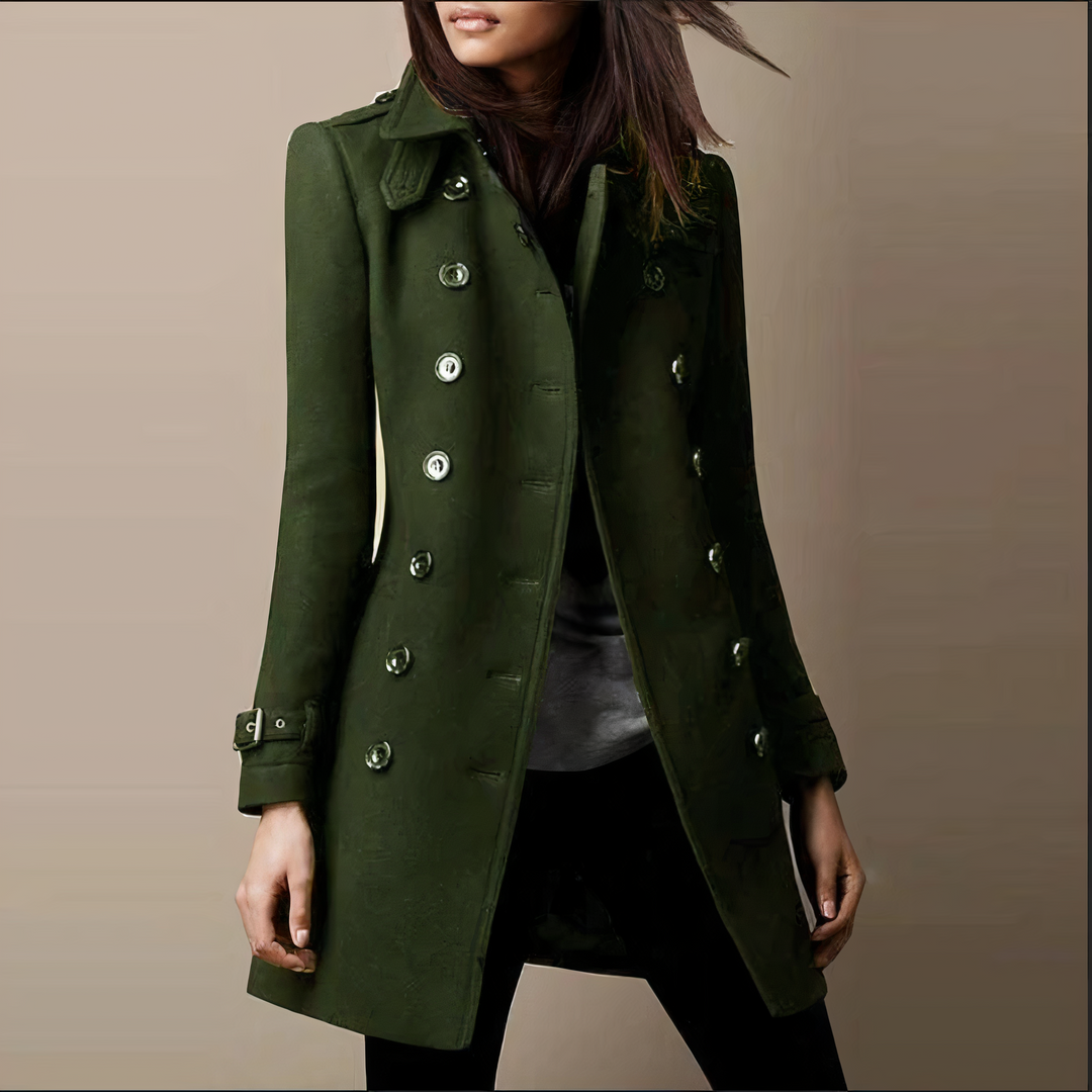 Wool autumn and winter coats for women