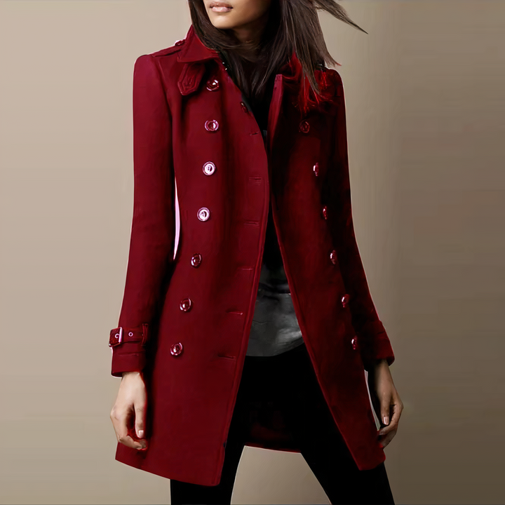 Wool autumn and winter coats for women