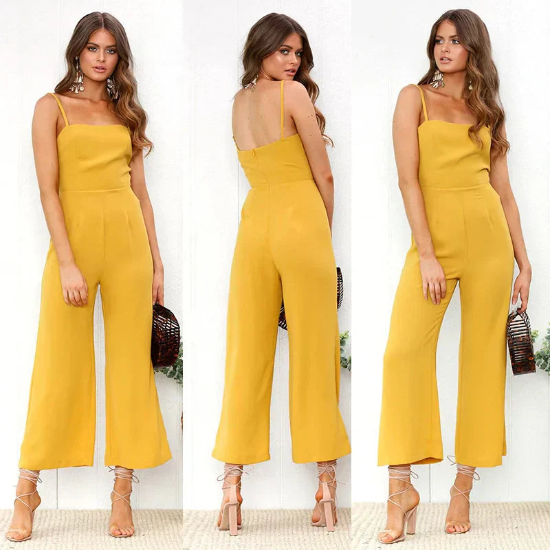 Jumpsuit With Spaghetti Straps