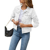 Casual denim-look jacket for women