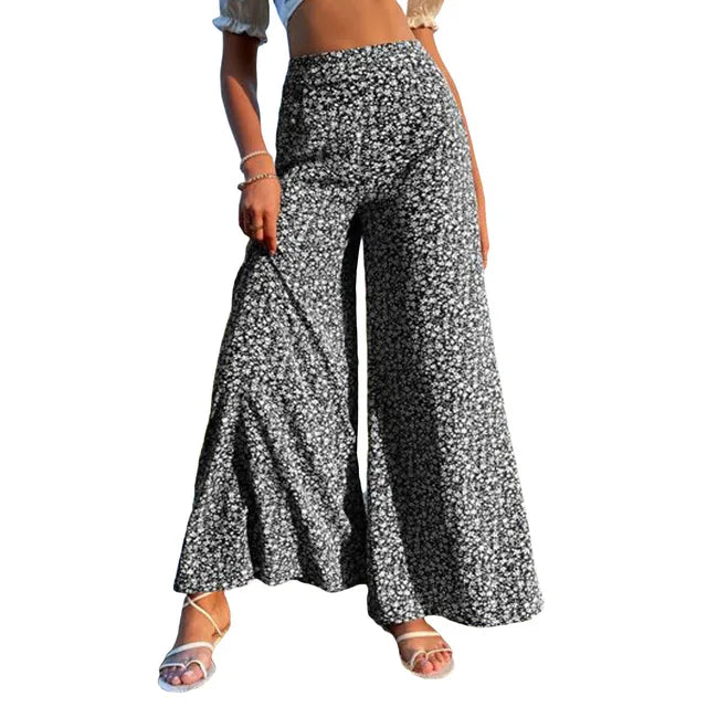 Women's trousers with wide leg