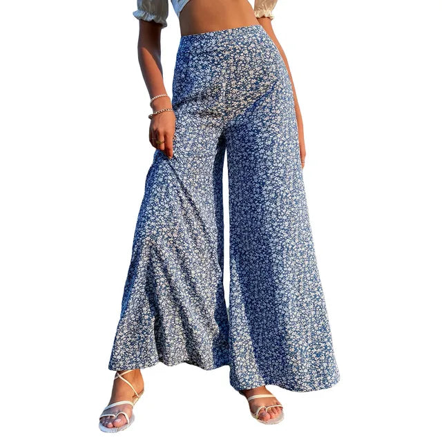 Women's trousers with wide leg