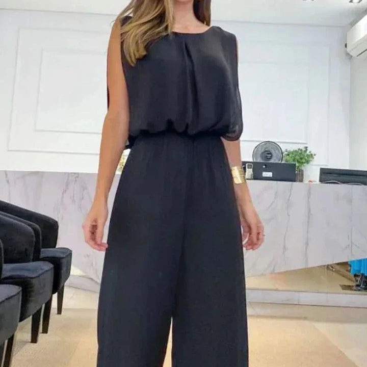 Black fashionable jumpsuit