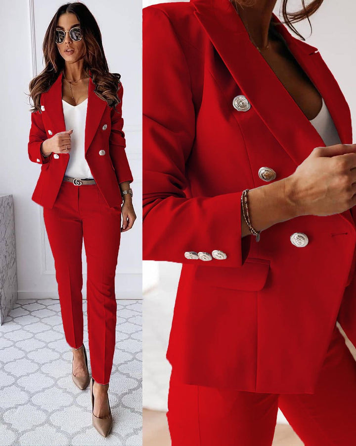 Modren two-piece set with jacket and trousers