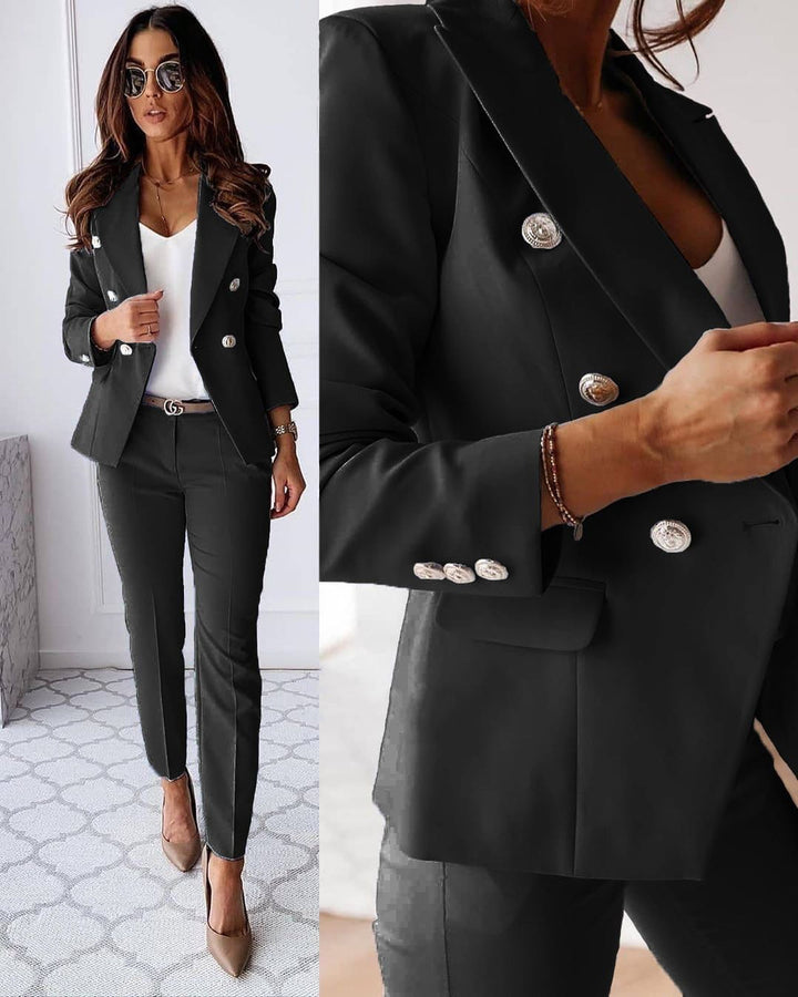 Modren two-piece set with jacket and trousers